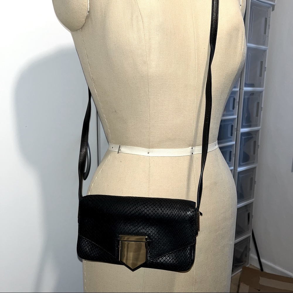 Leather wallet purse black